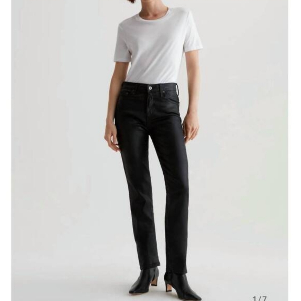 AG ADRIANO GOLDSCHMIED MARI EXTENDED HIGH RISE SLIM STRAIGHT Sz 26 NWOT